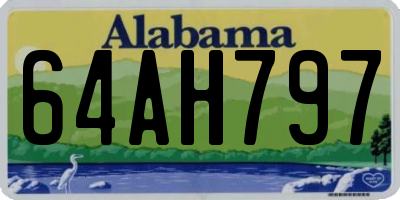 AL license plate 64AH797