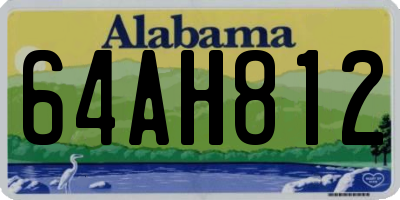 AL license plate 64AH812