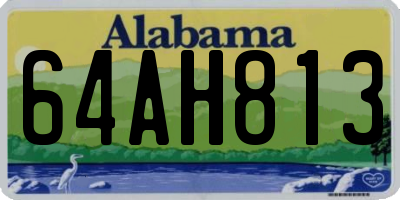 AL license plate 64AH813