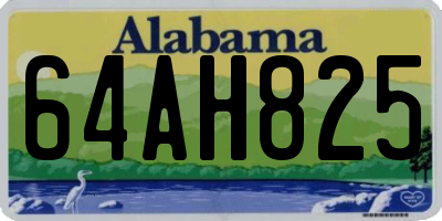 AL license plate 64AH825