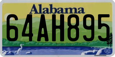 AL license plate 64AH895