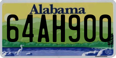 AL license plate 64AH900
