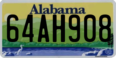 AL license plate 64AH908