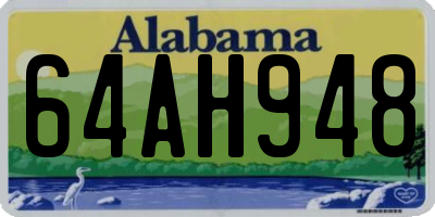 AL license plate 64AH948