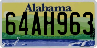 AL license plate 64AH963