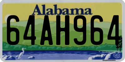 AL license plate 64AH964