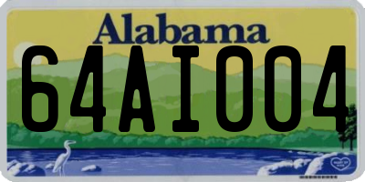 AL license plate 64AI004