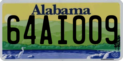AL license plate 64AI009