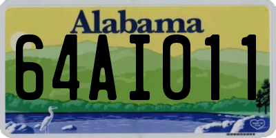 AL license plate 64AI011