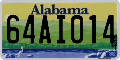 AL license plate 64AI014