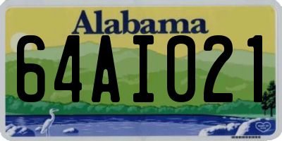 AL license plate 64AI021