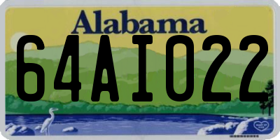AL license plate 64AI022