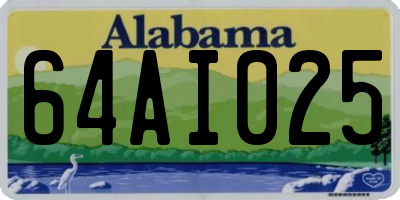 AL license plate 64AI025