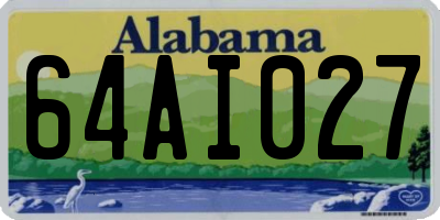 AL license plate 64AI027