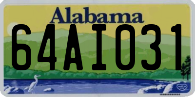AL license plate 64AI031