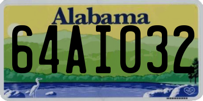 AL license plate 64AI032
