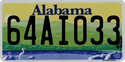 AL license plate 64AI033