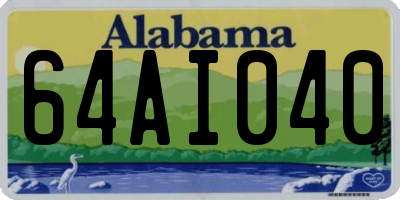 AL license plate 64AI040