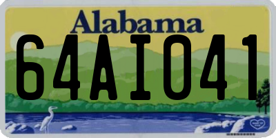 AL license plate 64AI041
