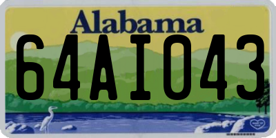 AL license plate 64AI043
