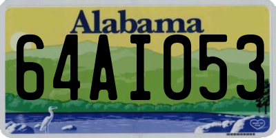 AL license plate 64AI053