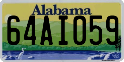 AL license plate 64AI059