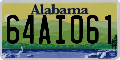 AL license plate 64AI061