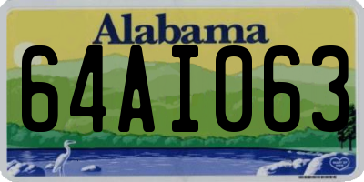 AL license plate 64AI063