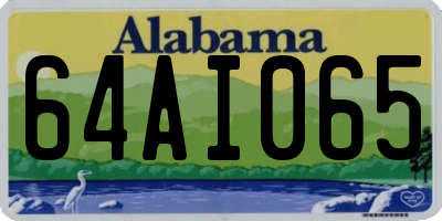 AL license plate 64AI065