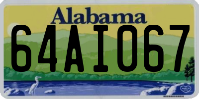 AL license plate 64AI067