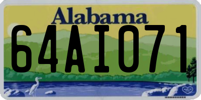 AL license plate 64AI071