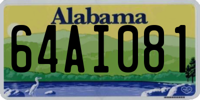 AL license plate 64AI081