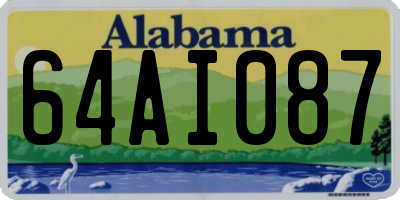 AL license plate 64AI087