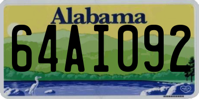 AL license plate 64AI092