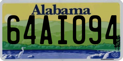 AL license plate 64AI094