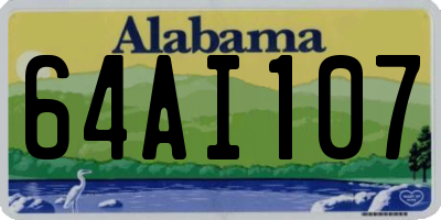 AL license plate 64AI107