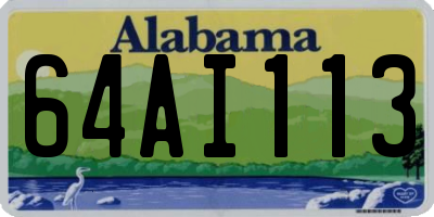 AL license plate 64AI113