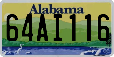 AL license plate 64AI116