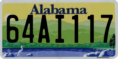 AL license plate 64AI117