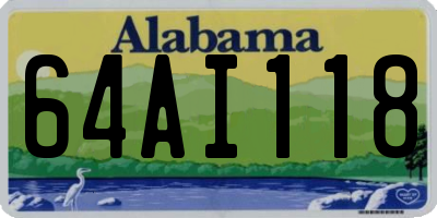 AL license plate 64AI118