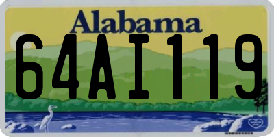 AL license plate 64AI119