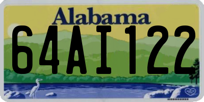 AL license plate 64AI122