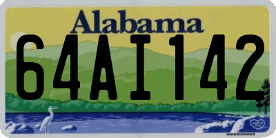 AL license plate 64AI142