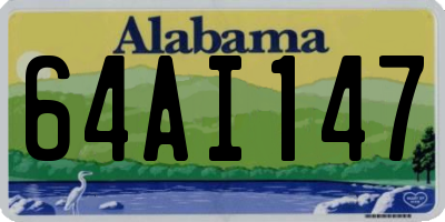 AL license plate 64AI147