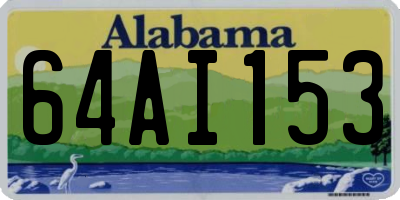 AL license plate 64AI153