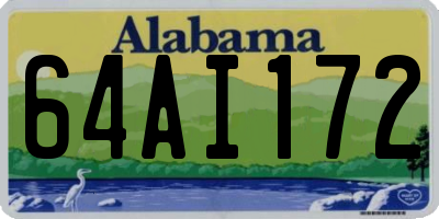 AL license plate 64AI172