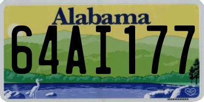 AL license plate 64AI177