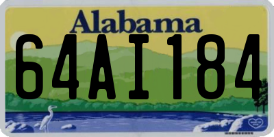 AL license plate 64AI184