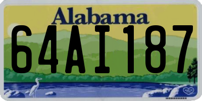 AL license plate 64AI187
