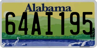AL license plate 64AI195